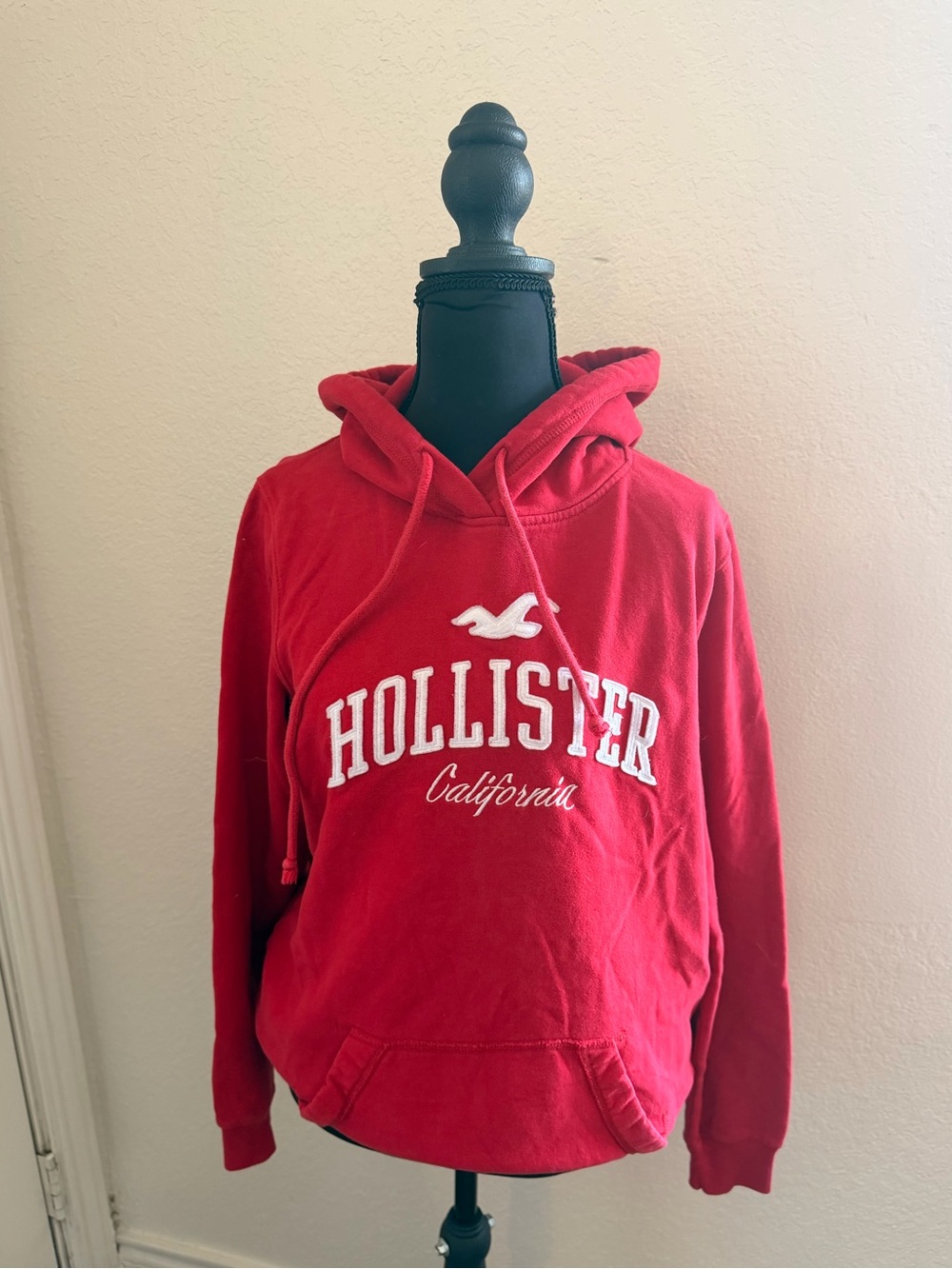 Hollister Red Hooded Sweatshirt